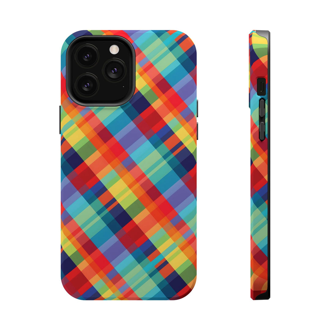 Checkered Plaid Magsafe Gift for Her Cute Phone Case for Iphone, | iPhone 16 | iPhone 15 Pro Max, Iphone 14 Pro Max, 13 12 11 10 9 8 7 - Studio40ParkLane