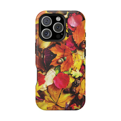 Aesthetic Tough Magsafe Fall Leaves Foliage Phone Case - For iPhone 17 Pro Max iPhone 16 Pro iPhone 15 Iphone 14 Plus 13 Pro 12 11 10 - Studio40ParkLane