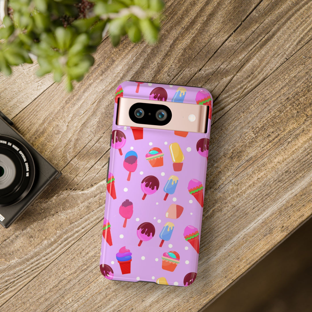 Cute Samsung Case | Cool Iphone Case | Summer Pink Ice - Cream, Samsung S24, S23, S22, S21, IPhone 15 Case | Iphone 14 Case, Iphone 13 Case - Studio40ParkLane