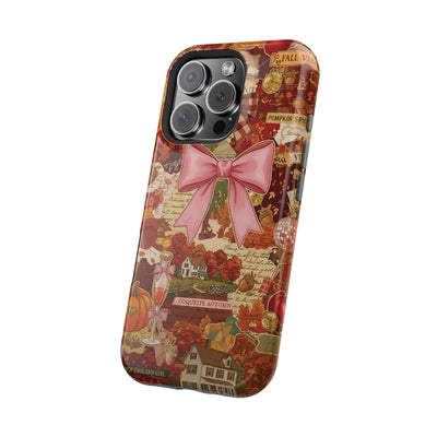 New England Fall Coquette Collage Tough Magsafe Cute Phone Cases for Iphone | iPhone 15 Pro Max Case, Iphone 14, Iphone 14 13 12 11 10 9 8 7 - Studio40ParkLane