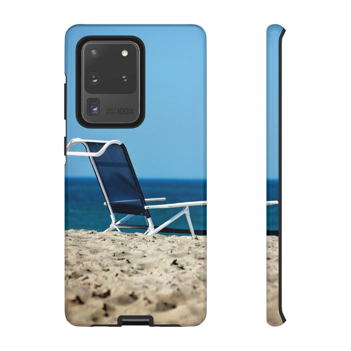Cute Samsung Case | Cool Iphone Case | Summer Blue Beach Chair, Samsung S24, S23, S22, S21, IPhone 15 Case | Iphone 14 Case, Iphone 13 Case - Studio40ParkLane