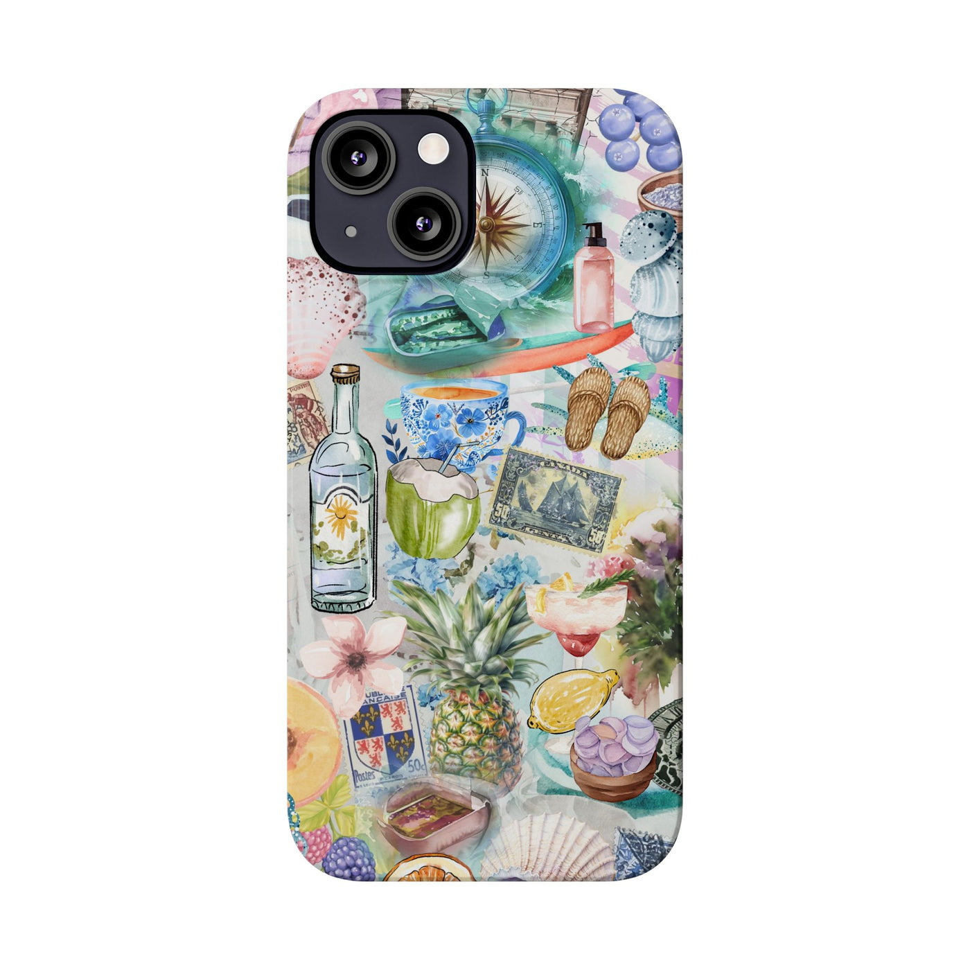 Slim Travel Coquette Collage Slim Cute Phone Cases for Iphone  | iPhone 15 Case | iPhone 15 Pro Max Case, Iphone 14, Iphone 14 Pro Max, Iphone 13