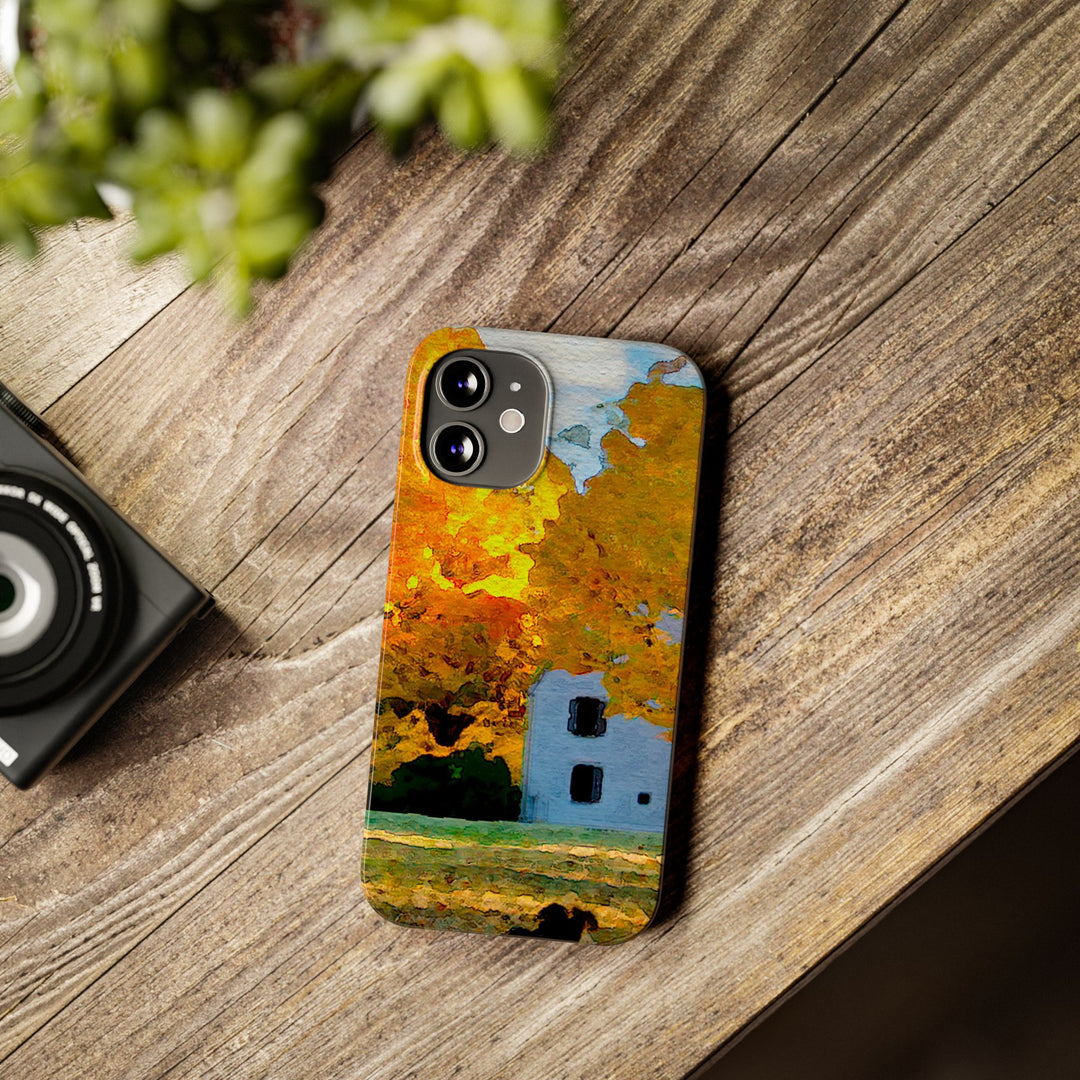 Slim Cute Phone Cases for Iphone - | iPhone 15 Case | iPhone 15 Pro Max Case, Iphone 14 Case, Iphone 14 Pro Max, Iphone 13, New England Fall Leaves - Studio40ParkLane