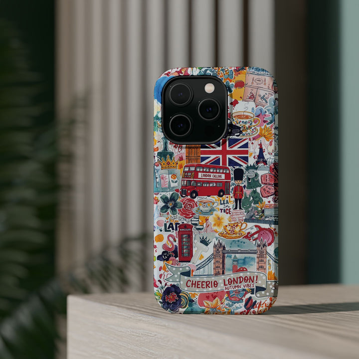 London England Coquette Collage Tough Magsafe Cute Phone Cases for Iphone | iPhone 17 Pro Max Case, Iphone 16, Iphone 15 14 13 12 11 10 9 - Studio40ParkLane