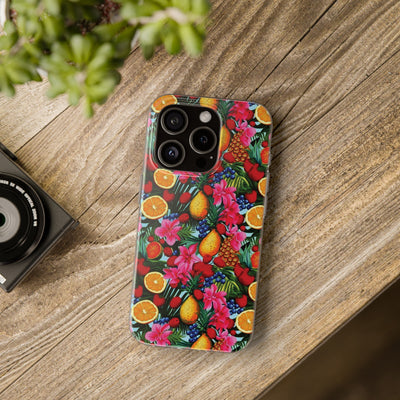 Cute Flexi Phone Cases, For Iphones and Samsung Galaxy Phones, Summer Mixed Fruit, Galaxy S23 Phone Case, Samsung S22 Case, Samsung S21, Iphone 15, Iphone 14, Iphone 13