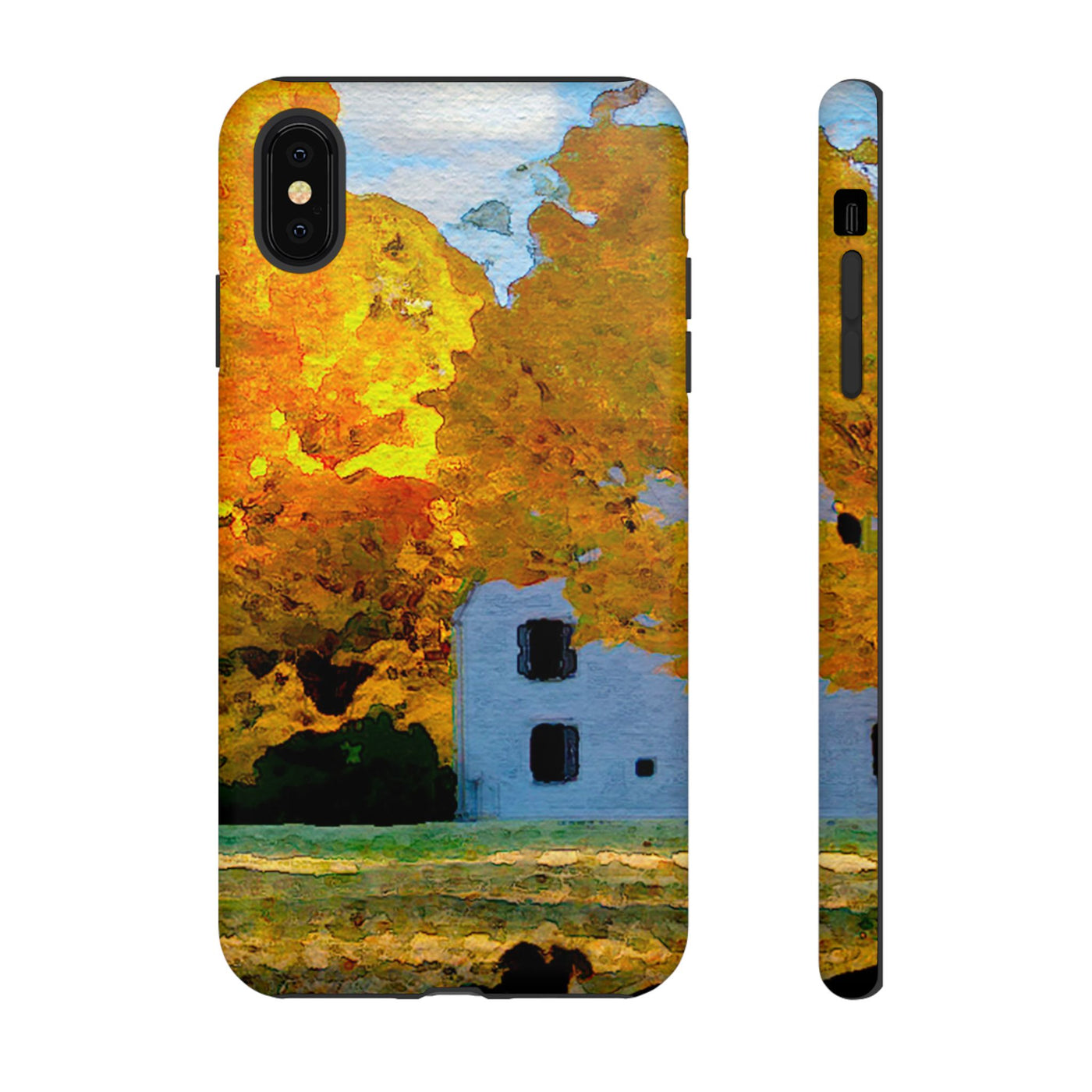 Impact Resistant, Fall Leaves Watercolor, Cute Phone Cases for Samsung S24, S23, S22, S21, IPhone 15 pro Iphone 14 pro Iphone 13 IPhone 12 Iphone 11