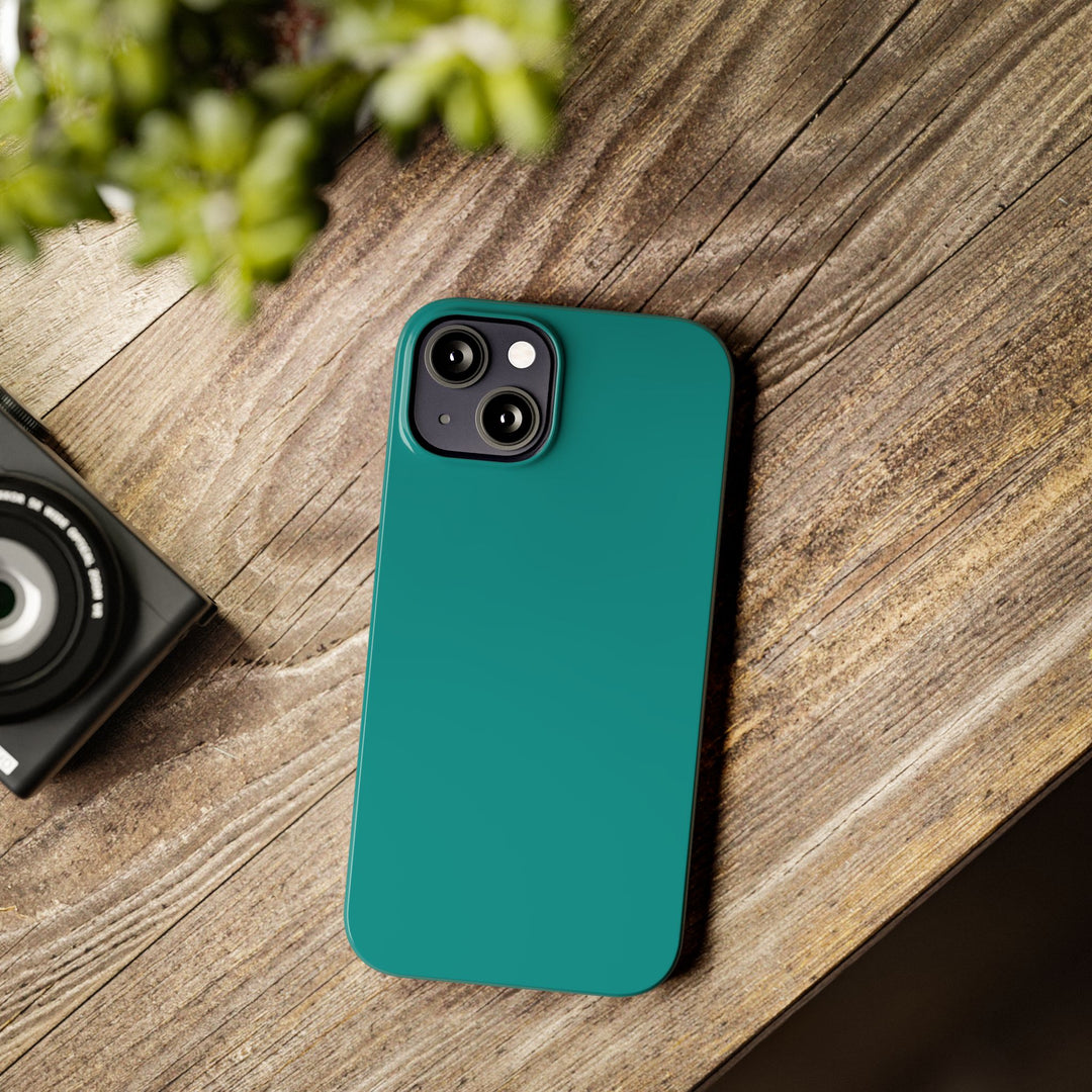 Slim Turquoise Blue Gift for Her Aesthetic Cute Phone Case for Iphone 16 - | iPhone 15 Pro Max Case | iPhone 14 Case 13 12 11 10 9 8 7 - Studio40ParkLane
