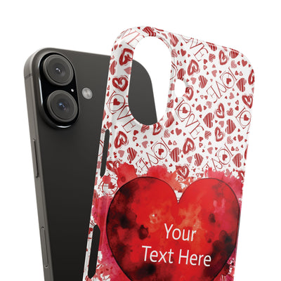 Slim Cute iPhone Cases - | iPhone 15 Case | iPhone 15 Pro Max Case, Iphone 14 Case, Iphone 14 Pro Max, Iphone 13, Valentine Hearts Love