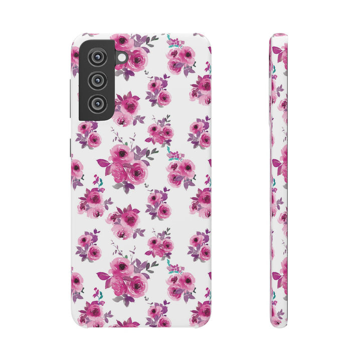 Sleek Snap Flowers Gift for Her Cute Phone Case for iPhone 16 15 14 13 12 11 X Xs Max Xr Pro Plus Samsung Galaxy S24 S23 S22 S21 S20 Ultra