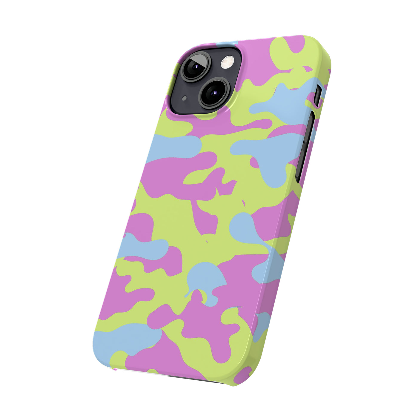 Slim Cute iPhone Cases - | iPhone 15 Case | iPhone 15 Pro Max Case, Iphone 14 Case, Iphone 14 Pro Max, Iphone 13, Spring Camouflage