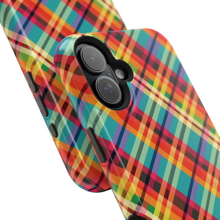 Checkered Plaid Magsafe Gift for Her Cute Phone Case for Iphone, | iPhone 16 | iPhone 15 Pro Max, Iphone 14 Pro Max, 13 12 11 10 9 8 7 - Studio40ParkLane