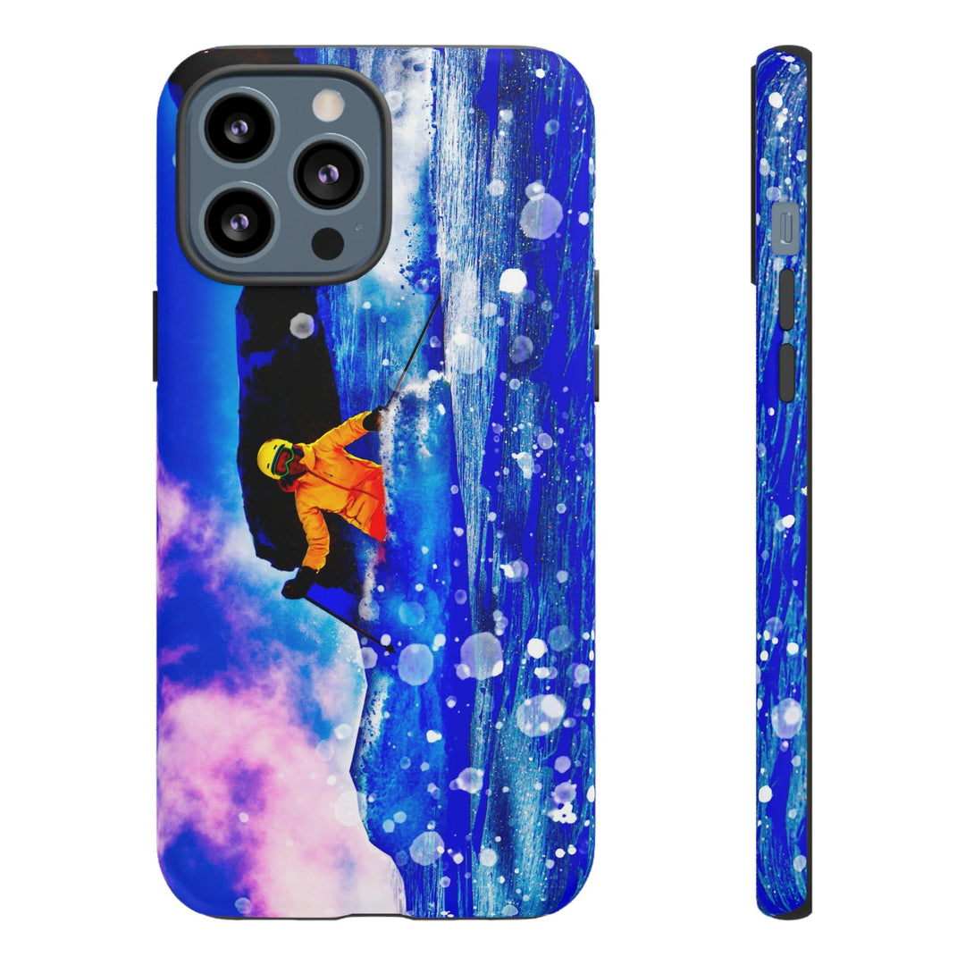 Cute IPhone Case | iPhone 15 Case | iPhone 15 Pro Max Case, Iphone 14 Case, Iphone 14 Pro Max Case IPhone Case for Art Lovers, Skier Mountain - Studio40ParkLane
