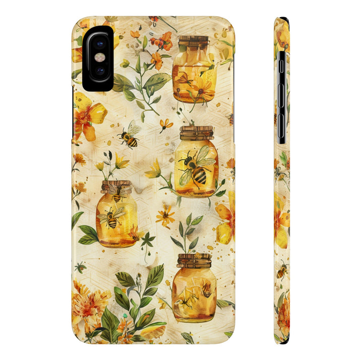 Slim Cute Phone Cases for Iphone | iPhone 15 Case | iPhone 15 Pro Max Case, Iphone 14, Iphone 14 Pro Max, Iphone 13, Honey Bees Yellow - Studio40ParkLane