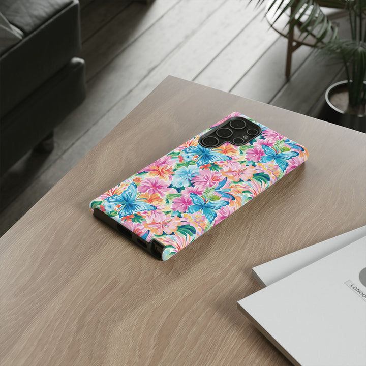 Premium Tough Butterflies Flowers Cute Phone Cases for Samsung S24, S23, S22, S21, S20, Plus and Ultra, Iphone 16 Pro Max,15, 14, 13, 12, 11, 10 - Studio40ParkLane