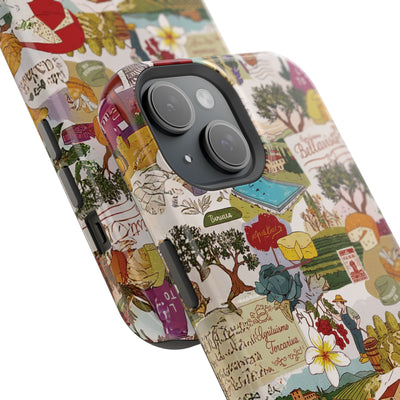Italy Tuscany Coquette Collage Tough Magsafe Cute Phone Cases for Iphone | iPhone 17 Pro Max Case, Iphone 16, Iphone 15 14 13 12 11 10 9 - Studio40ParkLane