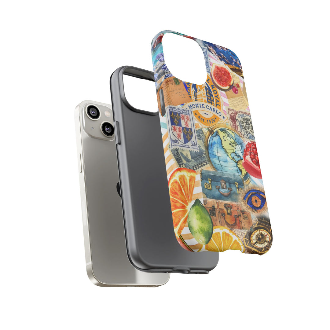 Cute European Summer Collage Phone Case, for IPhone 16 Case | Iphone 15, Iphone 14, IPhone 13 Case, 11 8 7, Samsung Galaxy S24, S23, S22, S21 Extra Protective - Studio40ParkLane