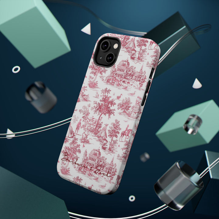 Magsafe French Toile Personalized Initial Custom Gift Cute Phone Cases for Iphone 16 Pro Max | iPhone 15, Pro Max Case, Iphone 14, 13, 12, 11, 10 - Studio40ParkLane