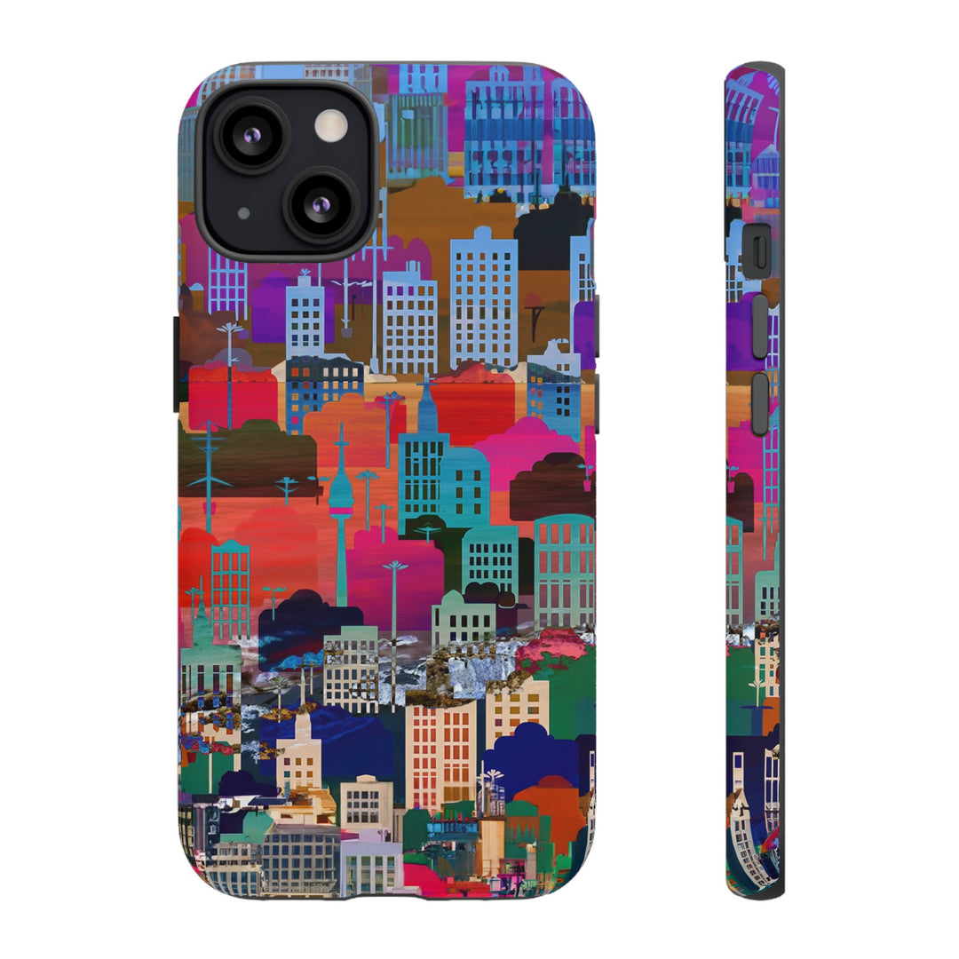 Cute Samsung Case | Cool Iphone Case | Summer City Skyline, Samsung S24, S23, S22, S21, IPhone 15 Case | Iphone 14 Case, Iphone 13 Case - Studio40ParkLane