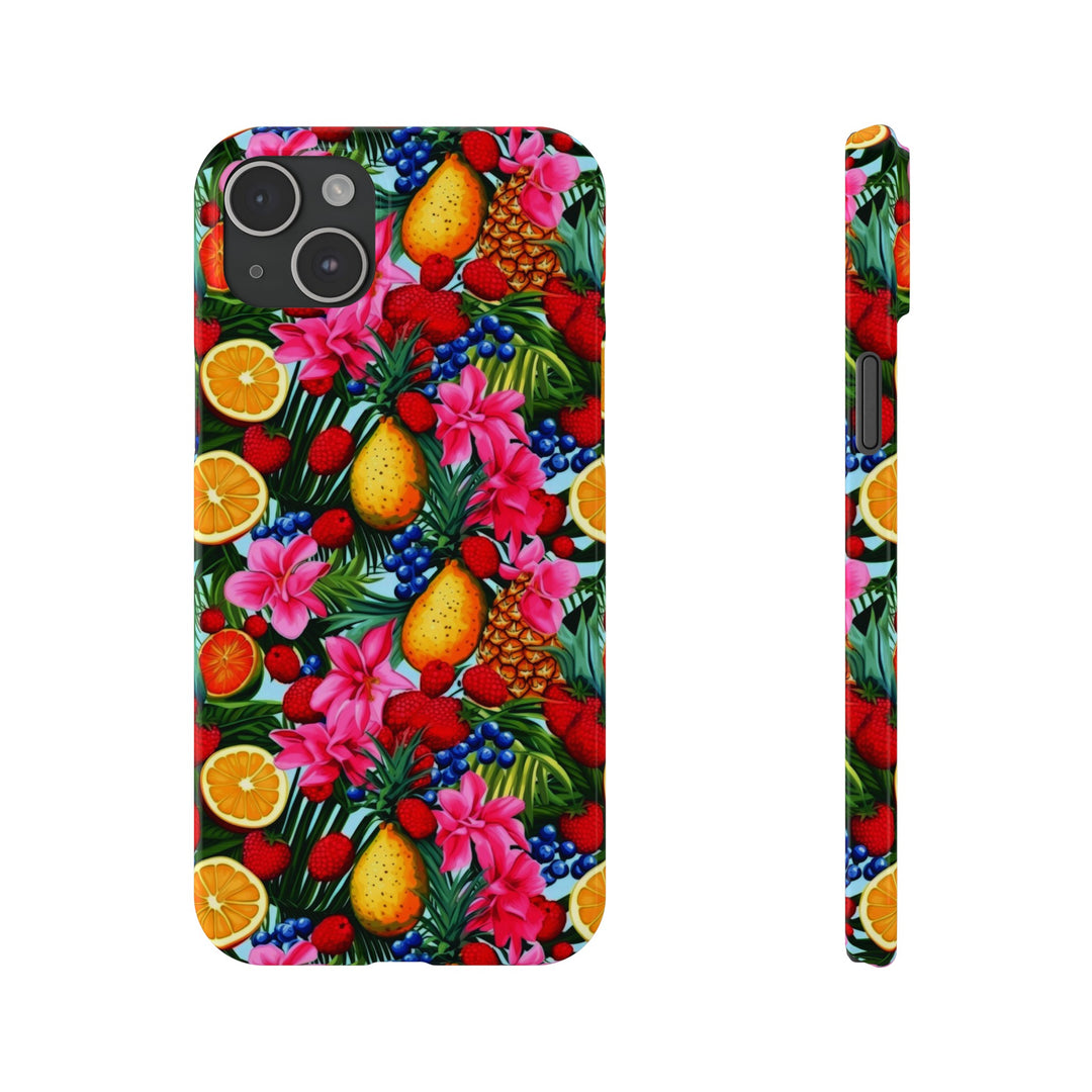 Slim Cute Phone Cases for Iphone - | iPhone 15 Case | iPhone 15 Pro Max Case, Iphone 14 Case, Iphone 14 Pro Max, Iphone 13, Summer Mixed Fruit - Studio40ParkLane