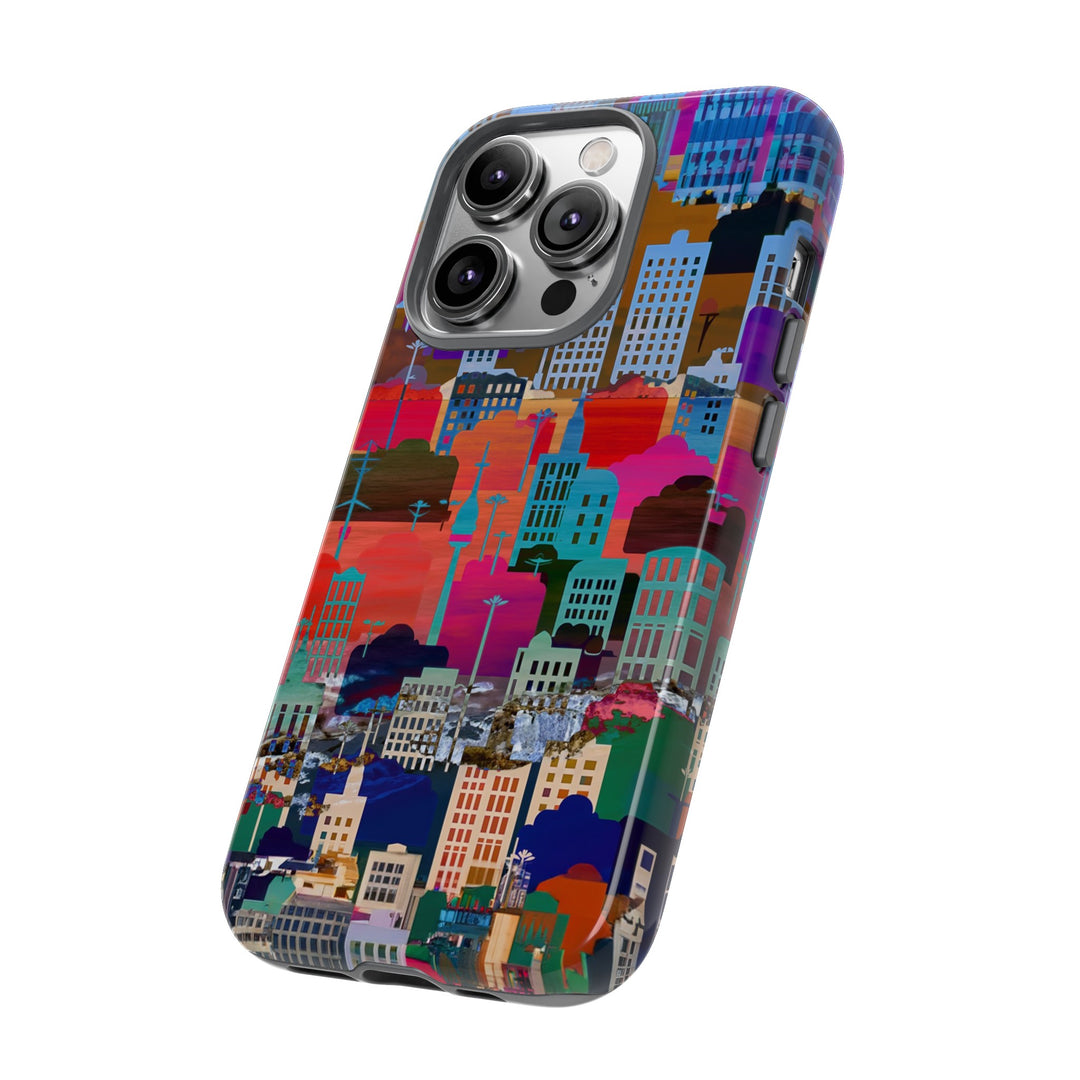 Cute Samsung Case | Cool Iphone Case | Summer City Skyline, Samsung S24, S23, S22, S21, IPhone 15 Case | Iphone 14 Case, Iphone 13 Case - Studio40ParkLane