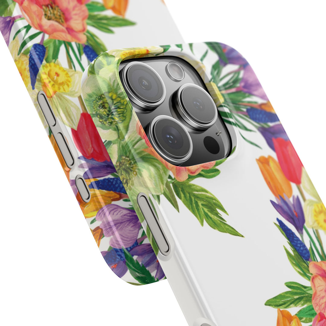 Sleek Snap Spring Summer Flowers Cute Phone Case for iPhone 16 15 14 13 12 11 X Xs Max Xr Pro Plus Samsung Galaxy S24 S23 S22 S21 S20 Ultra