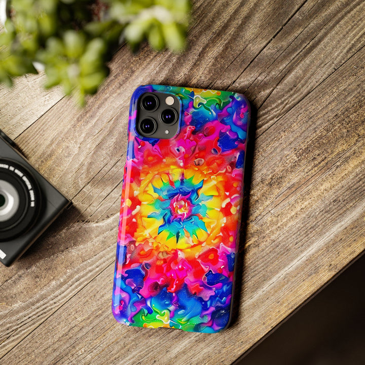 Slim Tie Dye Faux Glitter Gift for Her Cute Phone Cases for Iphone 16 Pro Max | iPhone 15 Case | iPhone 15 Pro Max Case, Iphone 14, Iphone 14 Pro Max, Iphone 13 12 11 8 7 - Studio40ParkLane