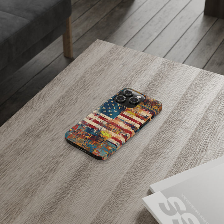 Slim Cute Phone Cases for Iphone | iPhone 15 Case | iPhone 15 Pro Max Case, Iphone 14, Iphone 14 Pro Max, Iphone 13, US Flag Abstract - Studio40ParkLane