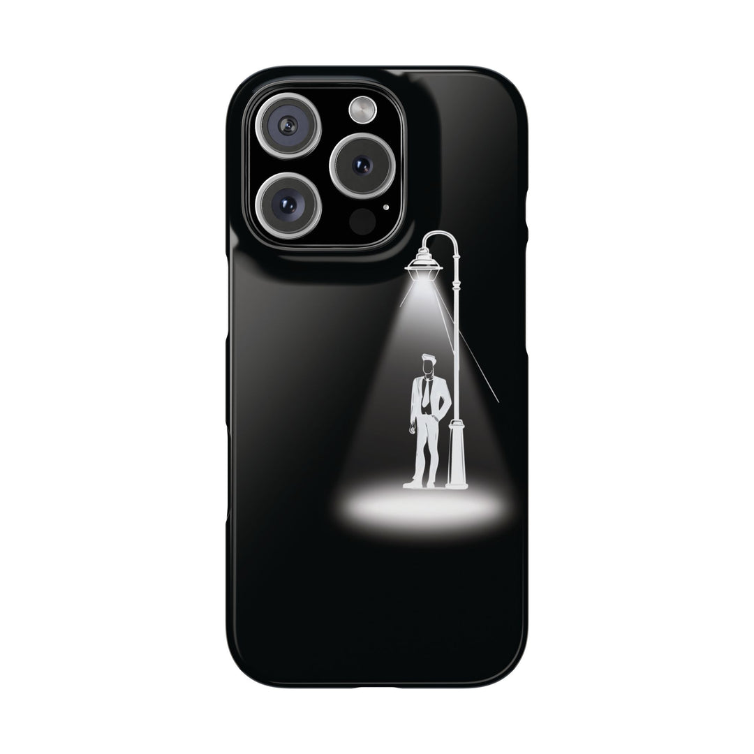 Slim Mystery Man Spotlight Gift for Her Cute Phone Cases for Iphone 16 Pro Max | iPhone 15 Case | iPhone 15 Pro Max Case, Iphone 14, 13, 12, 11, 10, 8, 7 - Studio40ParkLane