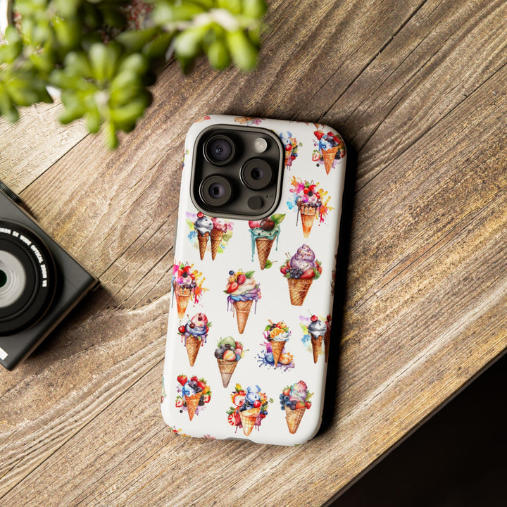 Impact Resistant, Summer Icecream, Cute Phone Cases for Samsung S24, S23, S22, S21, IPhone 15 pro, Iphone 14 pro, Iphone 13 IPhone 12, Iphone 11 - Studio40ParkLane