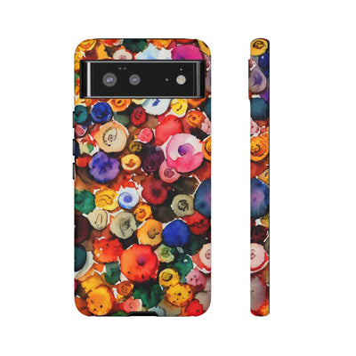 Impact Resistant, Fall Colors Buttons, Cute Phone Cases for Samsung S24, S23, S22, S21, IPhone 15 pro Iphone 14 pro Iphone 13 IPhone 12 Iphone 11