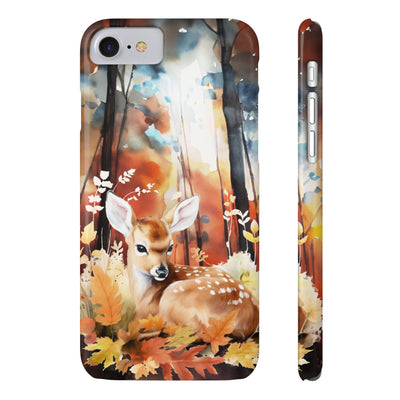 Slim Fall Autumn Forest Deer Gift for Her Cute Phone Cases for Iphone 16 | iPhone 15 Case | iPhone 15 Pro Max Case, Iphone 14, Iphone 14 Pro Max, Iphone 13, Slim