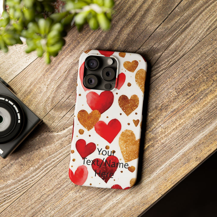 Slim Custom Personalized Valentine Love Gift for Her Cute Phone Cases for Iphone 16 Pro Max | iPhone 15 Case | iPhone 15 Pro Max Case, Iphone 14 - Studio40ParkLane