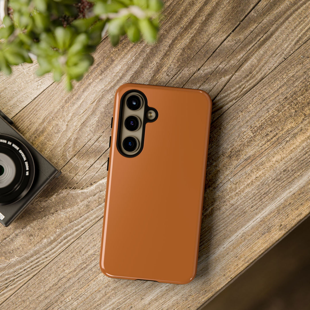 Premium Tough Rusty Brown Orange Gift for Her Cute Phone Cases for Samsung S25 S24, S23, S22, S21, Iphone, 16, 15, 14, 13 Pro Max Ultra - Studio40ParkLane