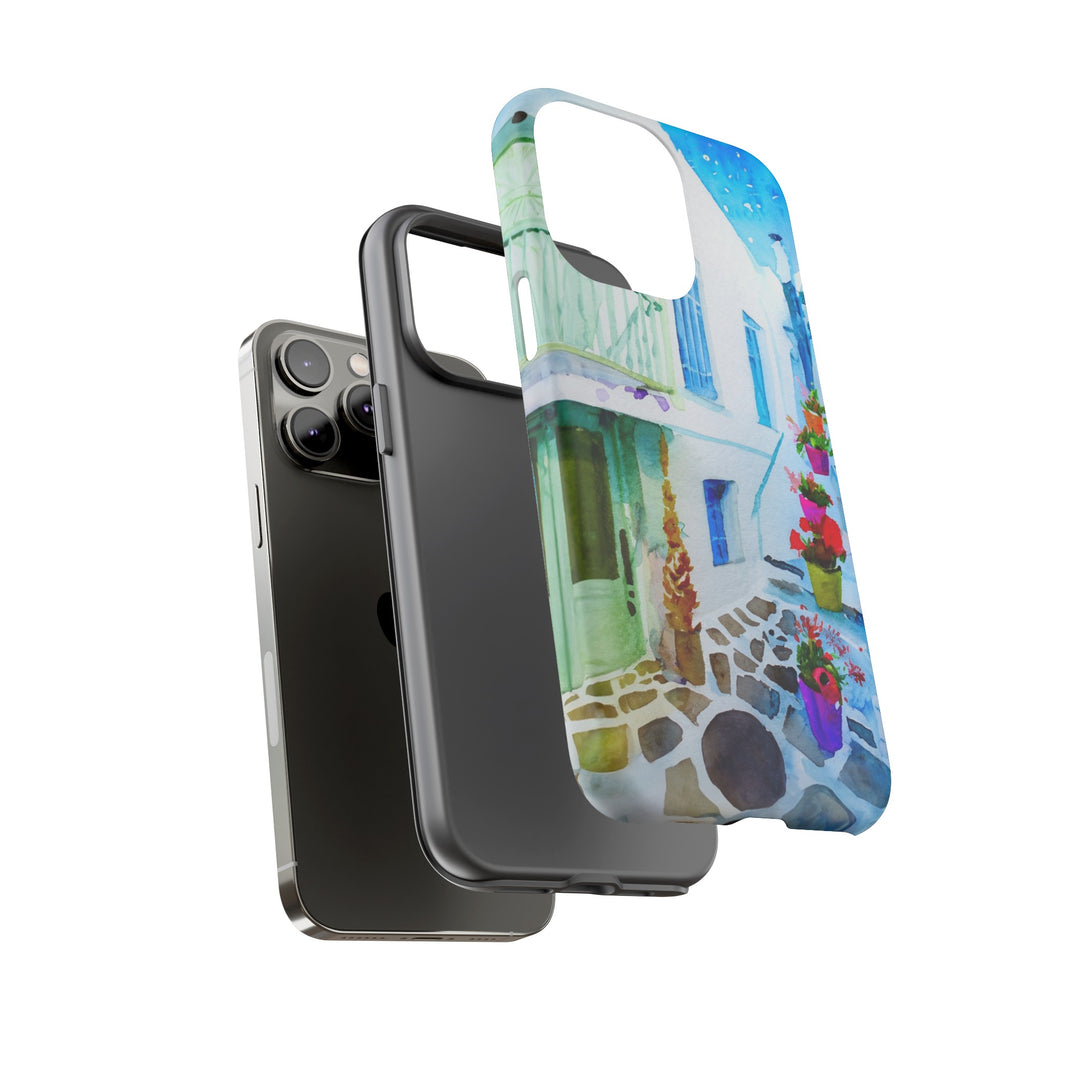 Impact Resistant, Greece House, Cute Phone Cases for Samsung S24, S23, S22, S21, IPhone 15 pro Iphone 14 pro Iphone 13 IPhone 12 Iphone 11 - Studio40ParkLane