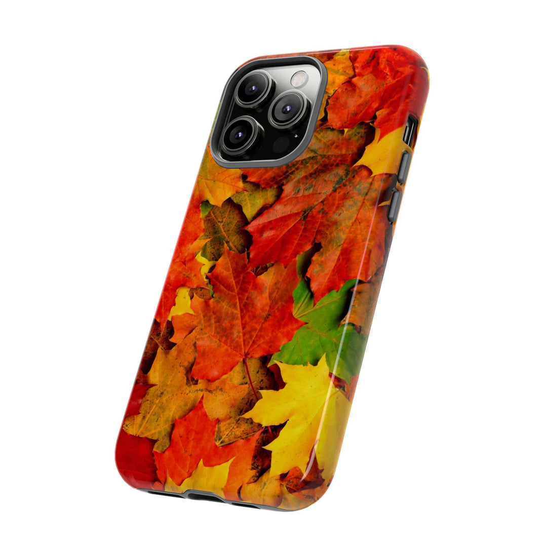 Fall Leaves Impact Resistant, Cute Phone Cases for Samsung S24, S23, S22, S21, IPhone 15 pro Iphone 14 pro Iphone 13 IPhone 12 Iphone 11 - Studio40ParkLane
