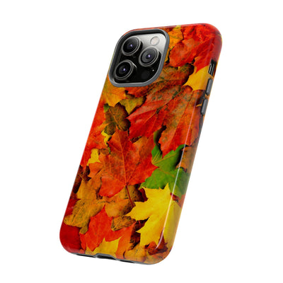 Fall Leaves Impact Resistant, Cute Phone Cases for Samsung S24, S23, S22, S21, IPhone 15 pro Iphone 14 pro Iphone 13 IPhone 12 Iphone 11