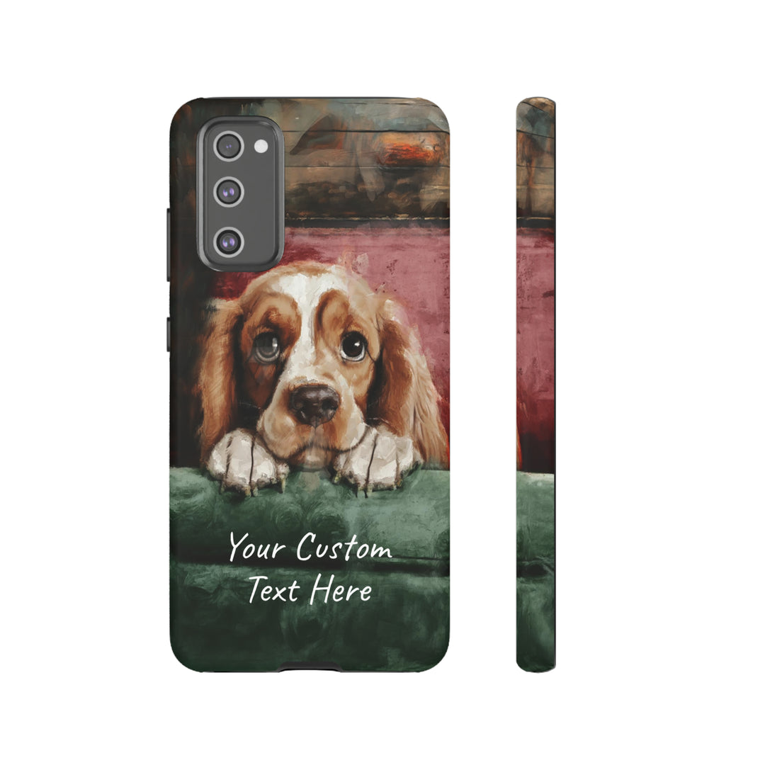 Personalize this Cute Samsung Phone Case | Cocker Spaniel Dog Samsung Phone Case | Galaxy S23, S22, S21, S20 | Customized Samsung Case - Studio40ParkLane