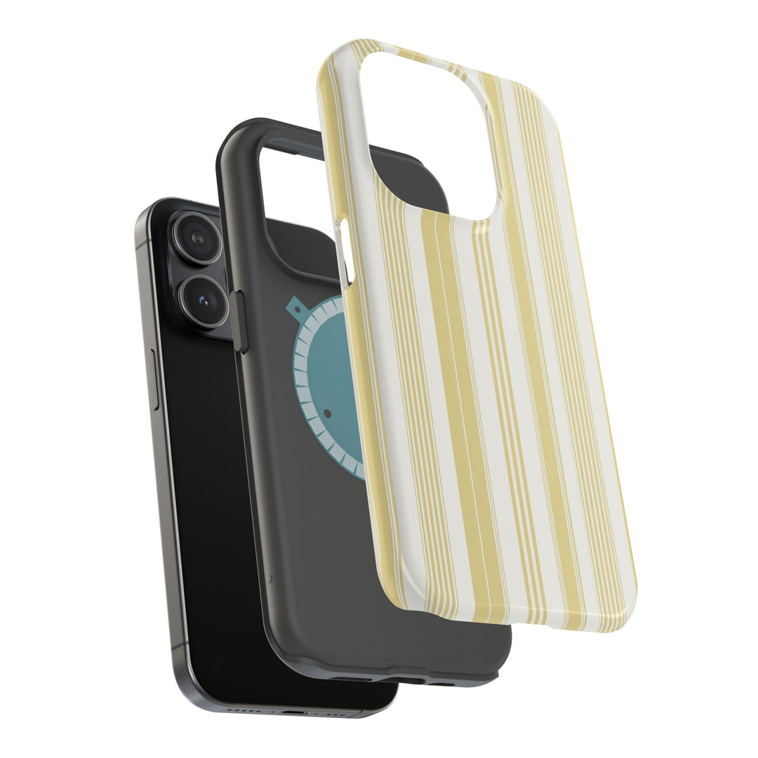 MagSafe Cute Phone Case, Coastal Striped Phone Case for iPhone 17 16 15 14 13 12 Pro Max, Samsung S25 S24 S23 Ultra case