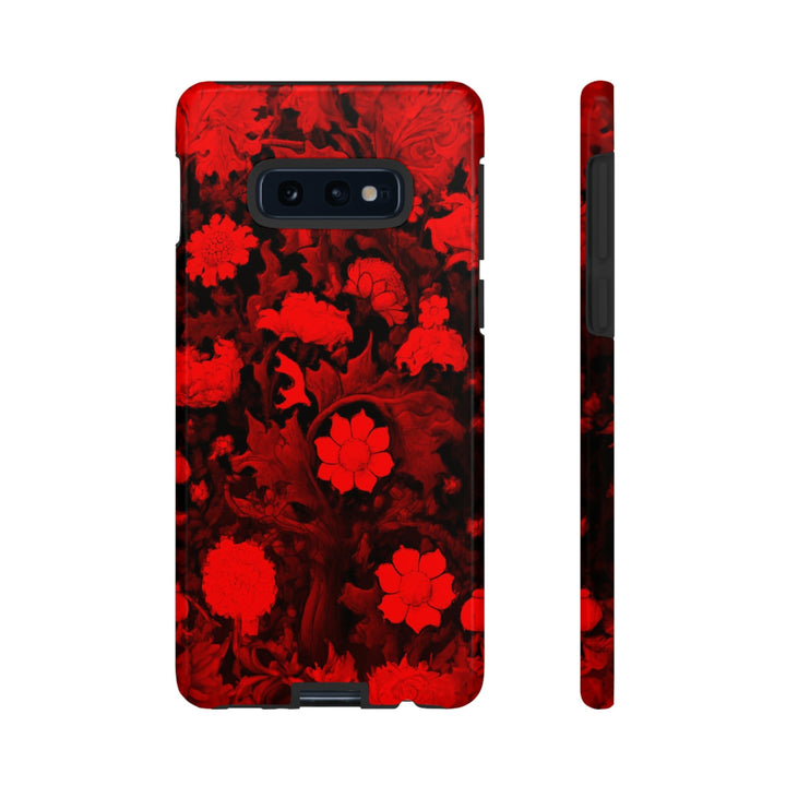 Cute Samsung Phone Case | Aesthetic Samsung Phone Case | Galaxy S23, S22, S21, S20 | Red Flowers, Protective Phone Case - Studio40ParkLane