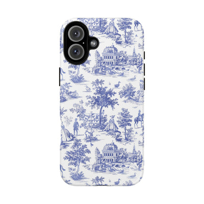 Premium Tough French Toile Gift for Her Cute Phone Cases for Samsung S25 S24, S23, S22, S21, Iphone, 16, 15, 14, 13 Pro Max Ultra - Studio40ParkLane