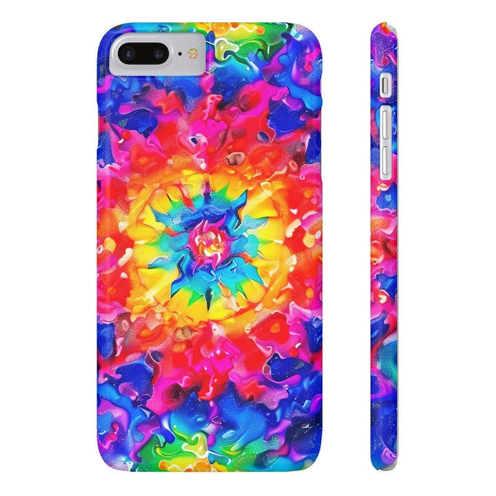 Slim Tie Dye Faux Glitter Gift for Her Cute Phone Cases for Iphone 16 Pro Max | iPhone 15 Case | iPhone 15 Pro Max Case, Iphone 14, Iphone 14 Pro Max, Iphone 13 12 11 8 7 - Studio40ParkLane