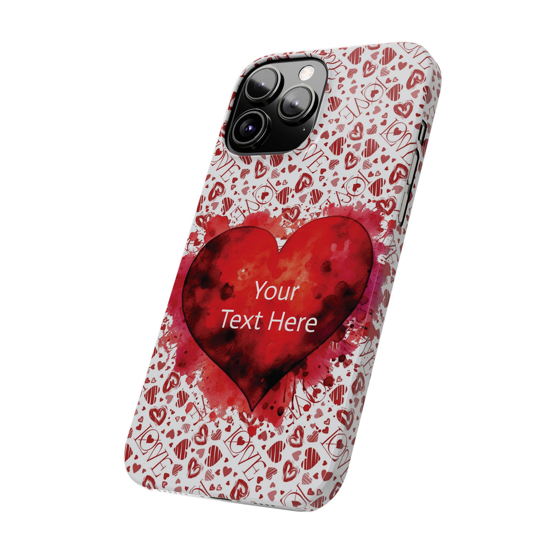 Slim Cute Phone Cases for Iphone - | iPhone 15 Case | iPhone 15 Pro Max Case, Iphone 14 Case, Iphone 14 Pro Max, Iphone 13, Valentine Hearts Love - Studio40ParkLane