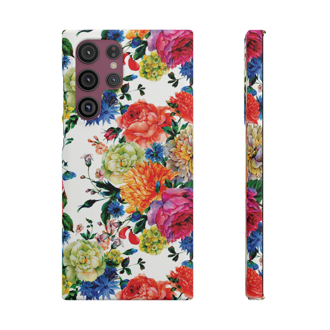 Sleek Snap Colorful Flowers Cute Phone Case for iPhone 16 15 14 13 12 11 X Xs Max Xr Pro Plus Samsung Galaxy S24 S23 S22 S21 S20 Note Ultra