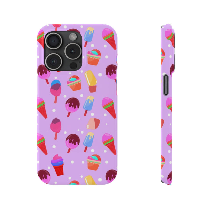 Slim Cute Phone Cases for Iphone - | iPhone 15 Case | iPhone 15 Pro Max Case, Iphone 14 Case, Iphone 14 Pro Max, Iphone 13, Summer Ice - cream Pink - Studio40ParkLane