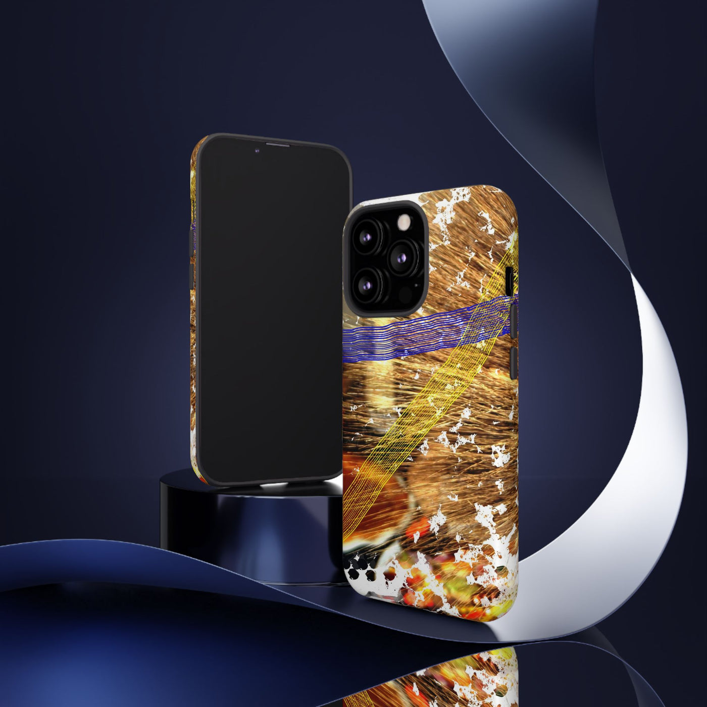 Impact Resistant, Pecan Pie Abstract, Cute Phone Cases for Samsung S24, S23, S22, S21, IPhone 15 pro Iphone 14 pro Iphone 13 IPhone 12 Iphone 11