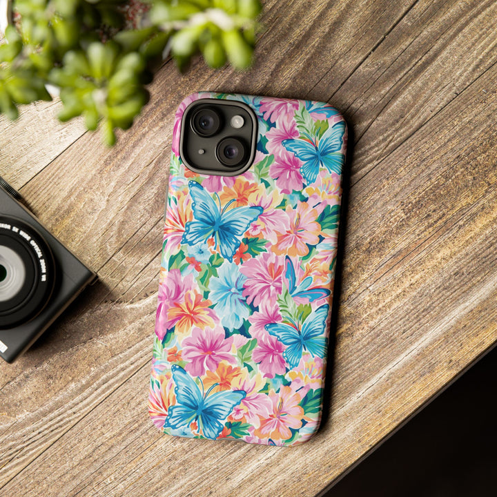 Premium Tough Butterflies Flowers Cute Phone Cases for Samsung S24, S23, S22, S21, S20, Plus and Ultra, Iphone 16 Pro Max,15, 14, 13, 12, 11, 10 - Studio40ParkLane