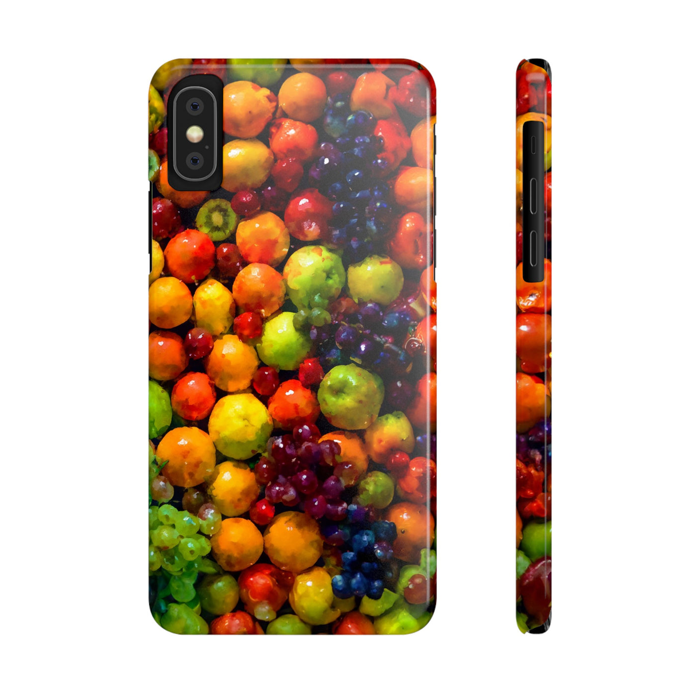 Slim Cute Phone Cases for Iphone  | iPhone 15 Case | iPhone 15 Pro Max Case, Iphone 14, Iphone 14 Pro Max, Iphone 13, Summer Assorted Fruits