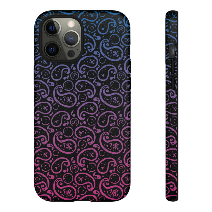 Cute IPhone Case | iPhone 15 Case | iPhone 15 Pro Max Case, Iphone 14 Case, Iphone 14 Pro Max Case IPhone Case for Art Lovers, Paisley Blue Pink - Studio40ParkLane