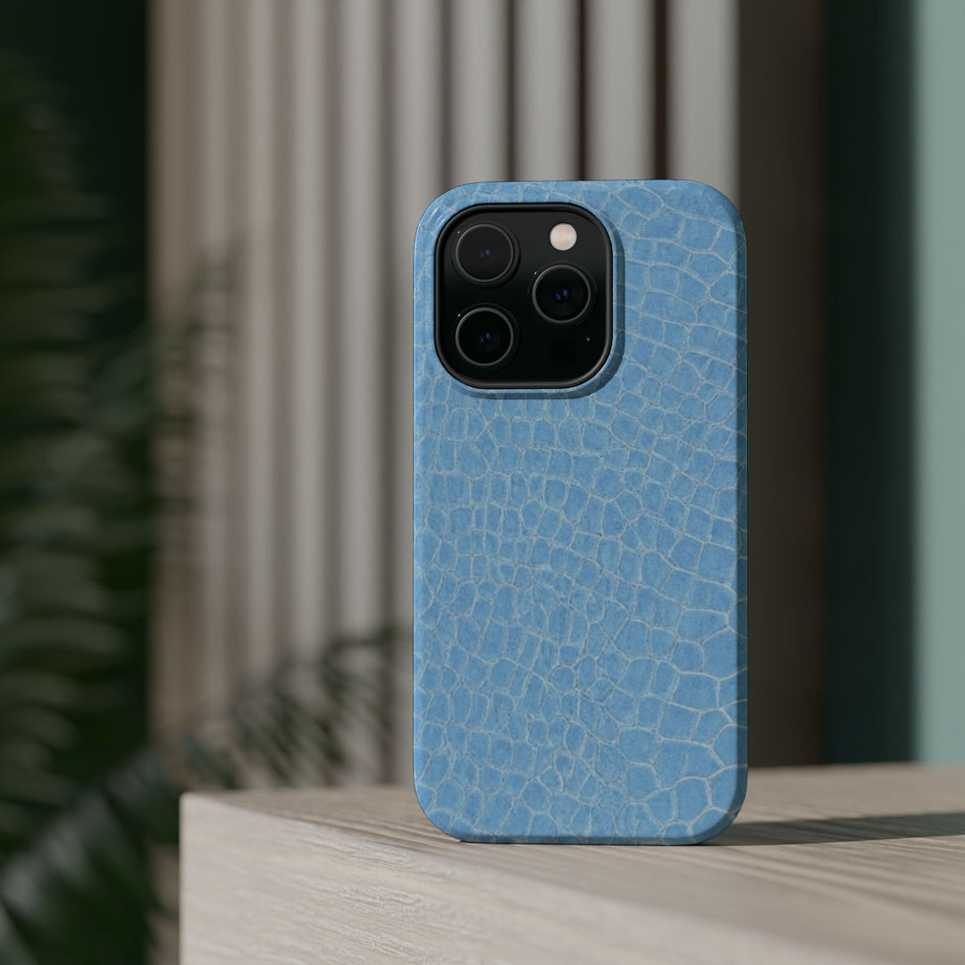 Non Leather Blue Color Pattern Magsafe Cute Phone Case for Iphone Gift for Her, | iPhone 15 Case | iPhone 15 Pro Max Case, Iphone 14, Iphone 14 Pro Max, Iphone 13, Iphone 16 - Studio40ParkLane