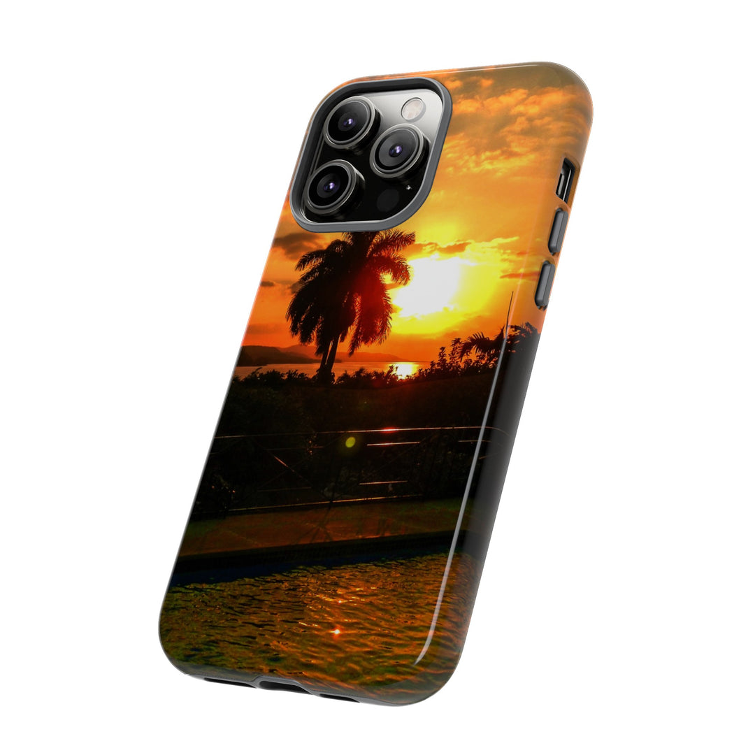 Cute Samsung Case | Cool Iphone Case | Summer Jamaica Pool Sunset, Samsung S24, S23, S22, S21, IPhone 15 Case | Iphone 14 Case, Iphone 13 Case - Studio40ParkLane